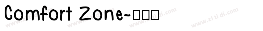 Comfort Zone字体转换